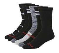 Hanes Men's Socks Ultimate Originals – Crew, Ankle & No-Show – Black/Grey Assorted 4.5-12 UK