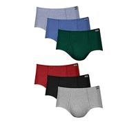 Hanes Men's Underwear Briefs, Mid-Rise, Moisture-Wicking, 6-Pack, 6 Pack-Assorted, S (Pack of 6)