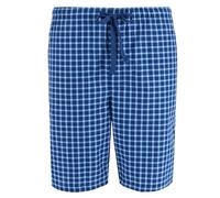 Hanes Men's Woven Cotton Pyjama Sleep Shorts, Xlarge, Navy Plaid
