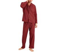 Hanes Men's Woven Plain-Weave Pajama Set