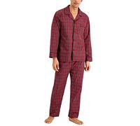 Hanes Men's Woven Plain-Weave Pajama Set