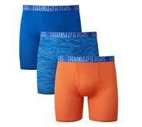 Hanes Men's X-Temp 4-Way Performance Stretch Mesh Boxer Brief, Assorted-3, XXL (Pack of 3)