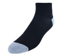 Hanes Men's X-temp Lightweight Socks, Crew and Ankle, Pack of 12, black, 6-12