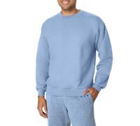 Hanes mensOF260Ultimate Cotton Sweatshirt Long Sleeve Sweatshirt - Blue - Large