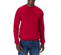 Hanes mensOF260Ultimate Cotton Sweatshirt Long Sleeve Sweatshirt - Red - XXX-L