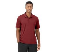 Hanes Moves Performance, Short Sleeve Polo Shirt for Men, Moisture-Wicking, Cardinal Red, XL