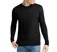 Hanes Originals Men's Tri-Blend Long Sleeve T-Shirt, Black, Medium