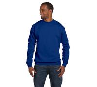 Hanes-Sweatshirt 7.8 oz. 50/50 - NON HOODED~Deep Royal~Adult-MD