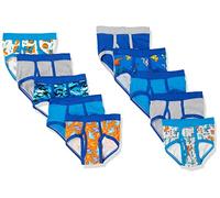 Hanes Toddler Boys' Briefs Pack, Dinosaur Printed Cotton Underwear, 10-Pack, Assorted - 10 Pack, 4