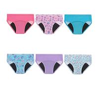 Hanes Toddler Girls' Potty Trainer Brief, Moisture-Wicking Panty, Odor Protection Potty Trainer Underwear, 6-Pack, Pink/Blue/Purple - 6 Pack, 2-3