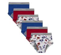 Hanes Boys' Trainer Briefs Toddlers, Light Leaks Potty Training Underwear for Toddler Boys Briefs, Red/Blue/White with Tractor Print, 2-3 Jahre