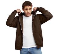 Hanes Ultimate Full-Zip Hoodie, Men's Hooded Fleece Sweatshirt with Zipper, Dark Chocolate, Dark Chocolate, L