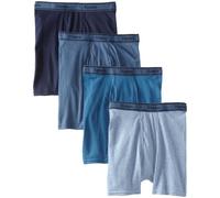 Hanes Ultimate Men's 4-Pack FreshIQ Tagless Cotton Boxer with ComfortFlex Waistband Briefs - Multi - Large