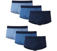 Hanes Ultimate Men's 6-Pack Classics Full-Cut Brief, Blue Assorted, XX-Lage, Assorted Blues