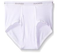Hanes Ultimate Men's 8-Pack Classics Full-Cut Brief Bonus-Pack, White, Large
