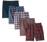 Hanes Ultimate Men's Big Tartan Boxers-Multiple Packs and Colors, Assorted - 5 Pack, Medium