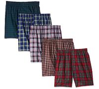 Hanes Ultimate Men's Big Tartan Boxers-Multiple Packs and Colors, Assorted - 5 Pack, S