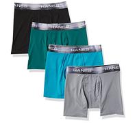 Hanes Ultimate Men's Sport X-Temp Ultra Lightweight Boxer Brief 4-Pack, Assortment 1, XL