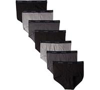 Hanes mens Ultimate Classic 7-Pack Brief, Gray/Black - 7 Pack, XL