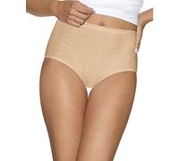 Hanes Ultimate Women's Cotton Comfort Ultra Brief, White/Soft Taupe/Sugar Flower Sweet Dot/White/Nude, Medium