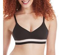 Hanes Women's Push-up T-Shirt Wireless Bra, ComfortFlex Fit, Eco Soft, Sizes S-2x, Black, XL