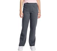 Hanes Women’s EcoSmart Fleece Petite Sweatpants, Open Bottom Sweatpants, Petite, 28.5'', Slate Heather - Petite, Large