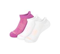 Hanes Women's, Absolute, Breathable No Show Tab Socks for Running, 4-Pack, Pink, 4-8 UK (Pack of 4)