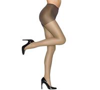 Hanes Women's Alive Control Top Reinforced Toe Sheer Pantyhose, 30 den, Town Taupe, D