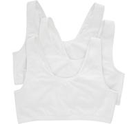 Hanes Women's Bralette Pack, Cotton Scoopneck Bralette, Low-Impact Sports Bra,