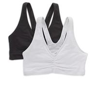 Hanes Women's Comfort-Blend Flex Fit Pullover Bra (2-Pack) - Multi - XL Black/White