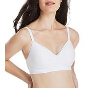 Hanes Women's Comfort Evolution Lace Wirefree Bra, White, 2X US