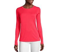 Hanes womensO9308Sport Cool Dri Performance Long Sleeve Tee Long Sleeve Shirt - Pink - Small