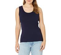 Hanes Women's Cotton Tank Shirt, Navy, Large