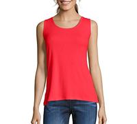 Hanes Women's Cotton Tank Shirt, Red Spark, X-Large