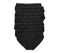 Hanes Women's Cotton Value Pack, 10-Pack, Assorted Brief Underwear (Colors May Vary), Black, 9 (Pack of 10)