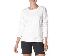 Hanes Women's Fleece V-Notch Sweatshirt Shirt, White, XL