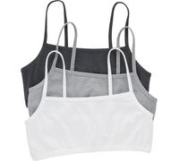 Hanes Women's Cropped Bralette, Breathable Pullover Bra, Crop Top, Solid Or Ass