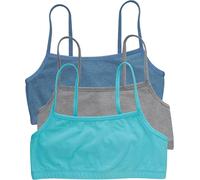 Hanes Women's Cropped Bralette, Breathable Pullover Bra, Crop Top, Solid Or Ass