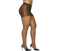 Hanes Women's Curves Control Top Toe Silky Sheer Pantyhose with Wicking Cool Comfort, 20 den, Barely There, 3-4X