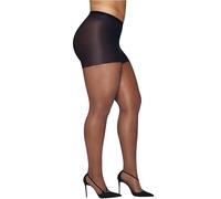 Hanes womens Curves Silky Sheer Legwear, Black, X-Large/XX-Large