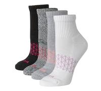 Hanes Women's Cushioned, Absolute Active Ankle Socks, Seamless Toe, 4-PRS, Grey, 4-8 UK (Pack of 4)