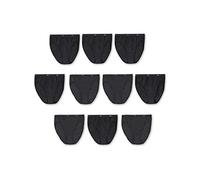 Hanes Women's Cotton Underwear, Black 10-Pack, 10 (Pack of 10)