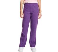 Hanes Womens EcoSmart Fleece Petite Sweatpants, Open Bottom Sweatpants, Petite Sizes, 28.5, Violet Splendor Heather, XL