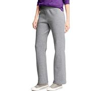 Hanes Women's EcoSmart Petite Jogging Bottoms with Open Leg Tracksuit Bottoms, Lightweight Steel, L