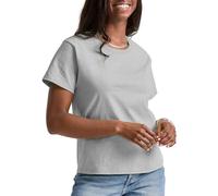 Hanes Womens Essentials T-Shirt, Cotton Crewneck Tee, Classic Fit T-Shirt For Women, Light Steel, S