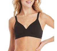 Hanes Women's Fuller Coverage Foam Wirefree Bra Full, Black Rib, XL
