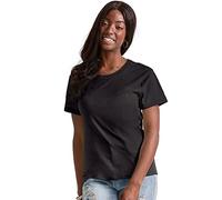 Hanes Women's Graphic T-Shirt, Crewneck Cotton Tees, Plus, Black, M