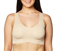Hanes Women's Seamless Wireless, Lightweight Full-Coverage Wirefree T-Shirt Bra (S-3xl), Opaque, Nude, M