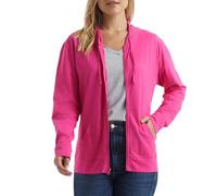 Hanes Women's Jersey Full Zip Hoodie, Amaranth, X-Large