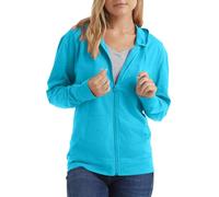 Hanes Women's Jersey Full Zip Hoodie, Process Blue, Medium